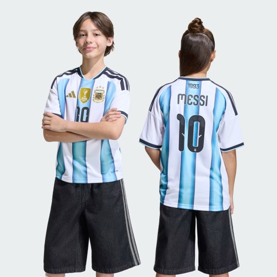Argentina 26 Home Messi 10 Kids Fan Jersey
